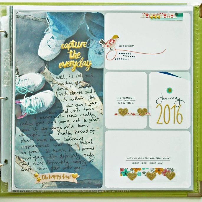 Project Life 2016 Introduction Layout Using Project 52