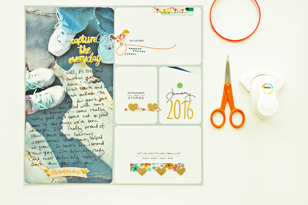 Project Life 2016 Introduction Layout Using Project 52