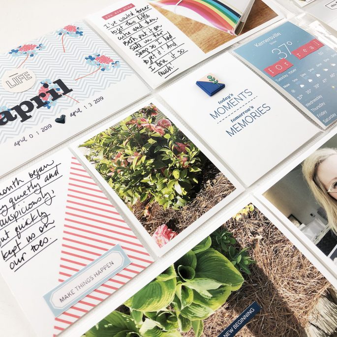 Larkindesign ***Sahlin Studio*** Design Team | 2019 Project Life Weeks 14 and 15