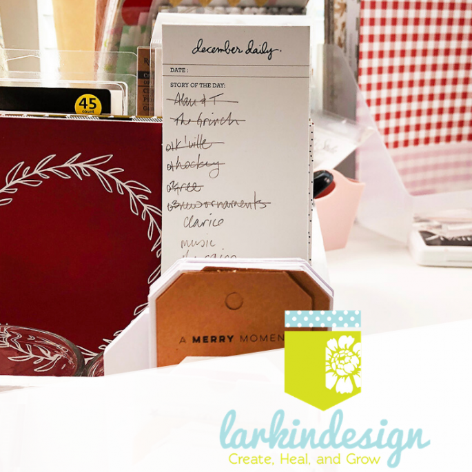 Larkindesign December Daily 2019 Organization and Desk Storage