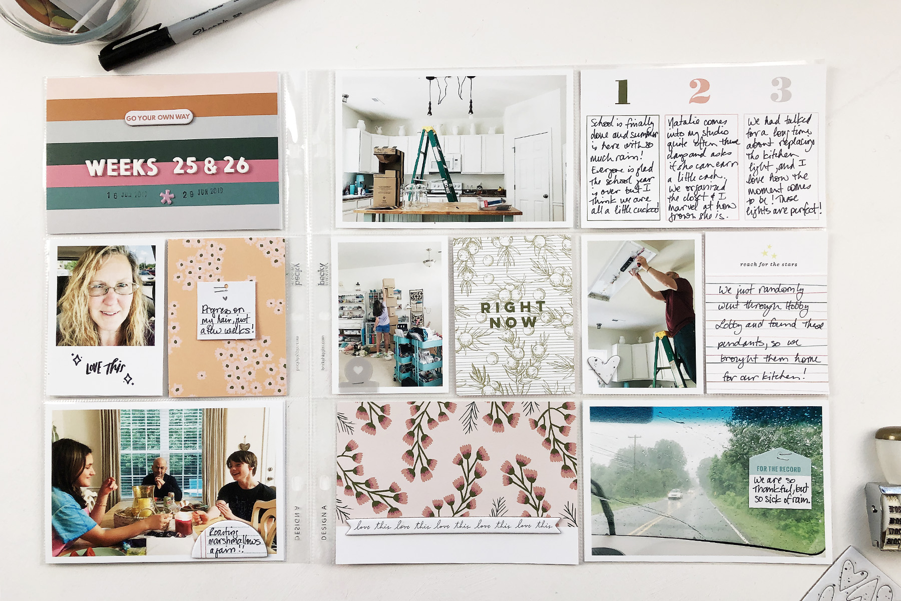 Larkindesign Project Life 2019 | Weeks 25 and 26 ft. Studio Calico