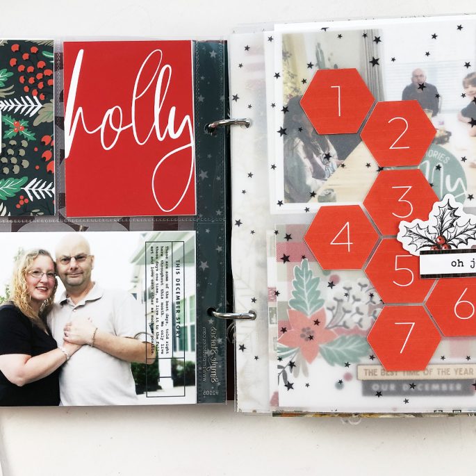 Larkindesign December Daily 2019 Day 01 ft. Sahlin Studio Holly Days