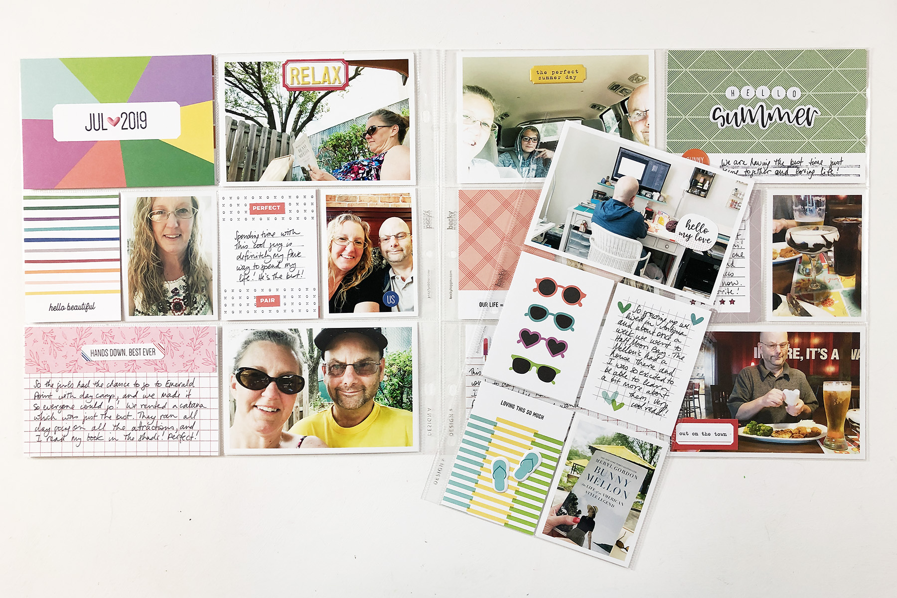 Larkindesign Project Life 2019 July Monthly ft Elle's Studio