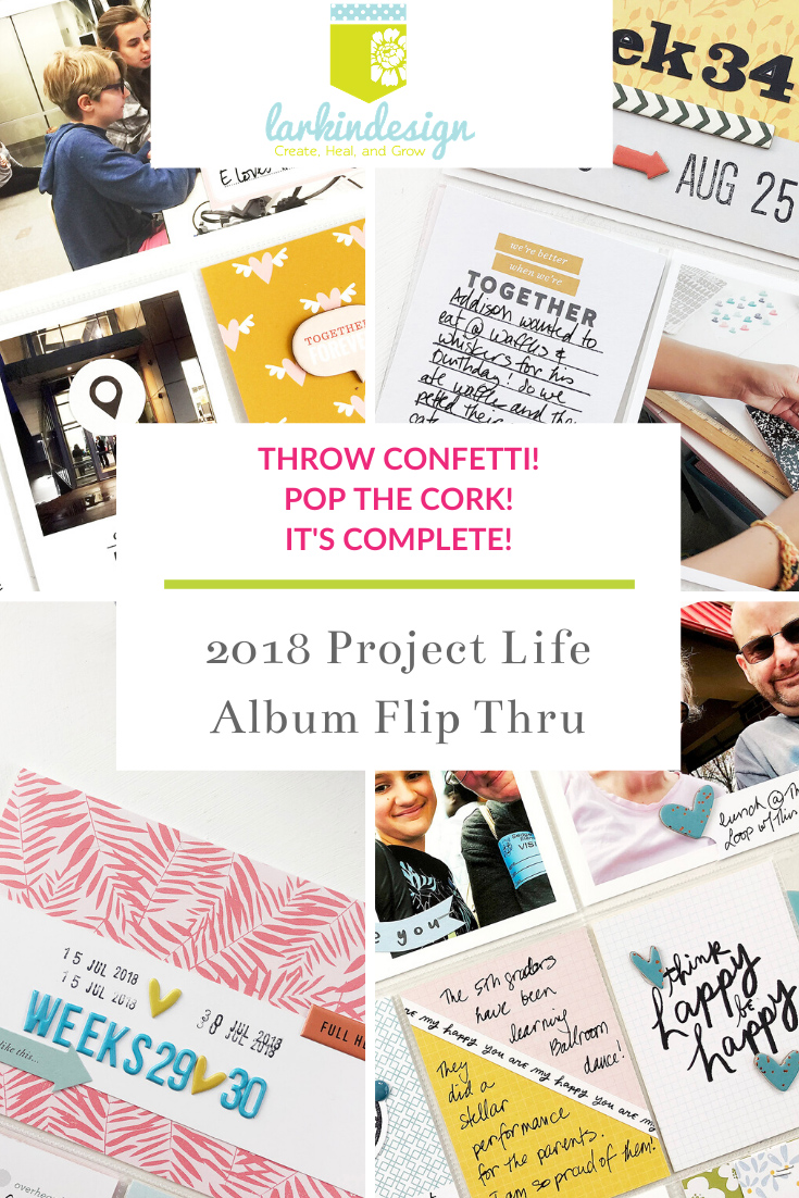 Larkindesign Project Life 2019 Full Album Flip Through