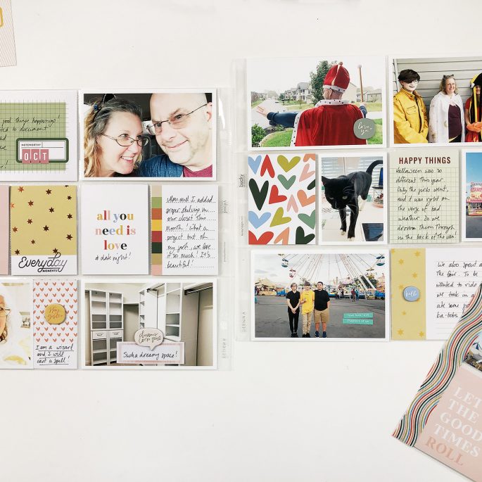 Larkindesign Project Life 2019 | October Bi Monthly Layout No 02 | Ft Studio Calico