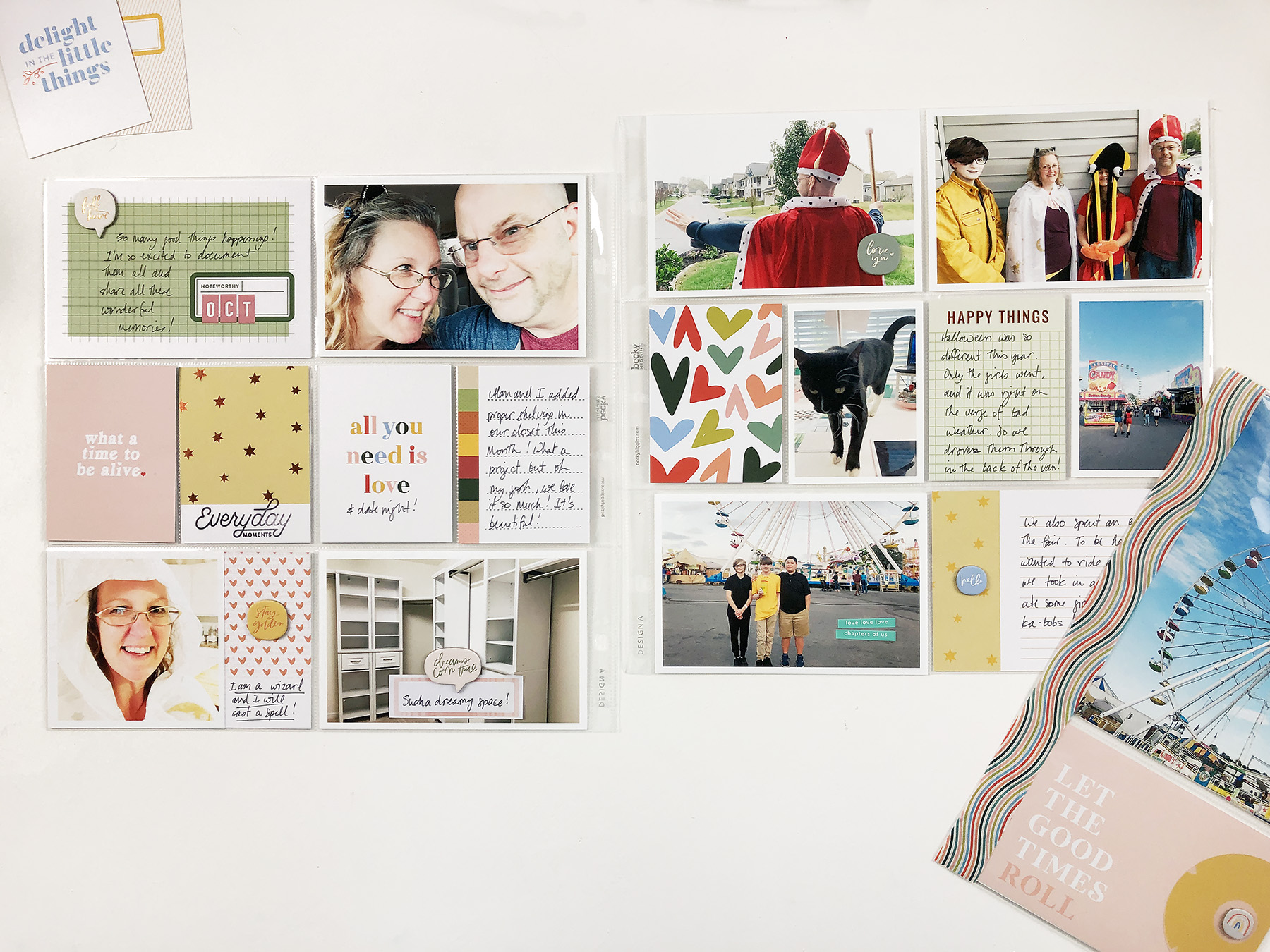 Larkindesign Project Life 2019 | October Bi Monthly Layout No 02 | Ft Studio Calico