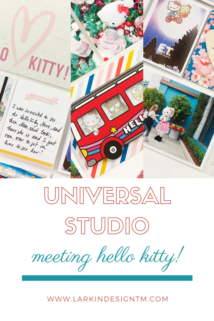 Larkindesign Disney 2020 Album | Documenting Universal | Meeting Hello Kitty