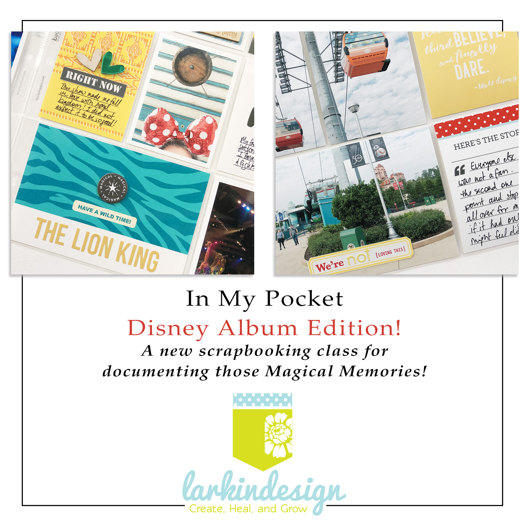 In My Pocket Disney Album Edition Memory Keeping Class