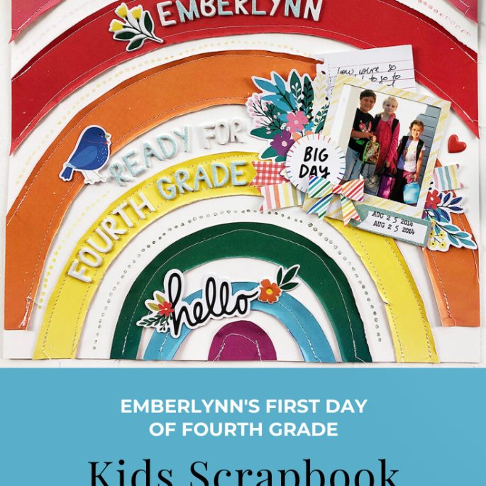 Larkindesign Kids Scrapbook Album Project | Emberlynn Edition Fourth Grade