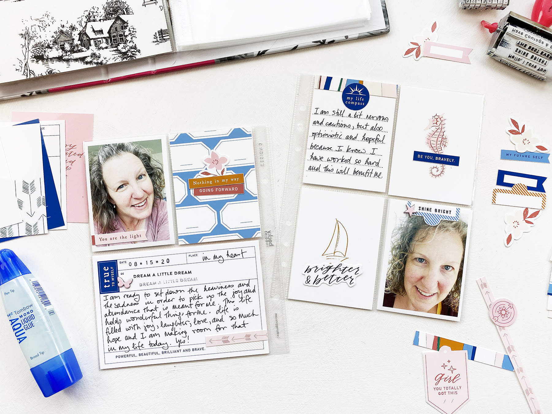 Light The Path - August 2020 Scrapbook Layouts