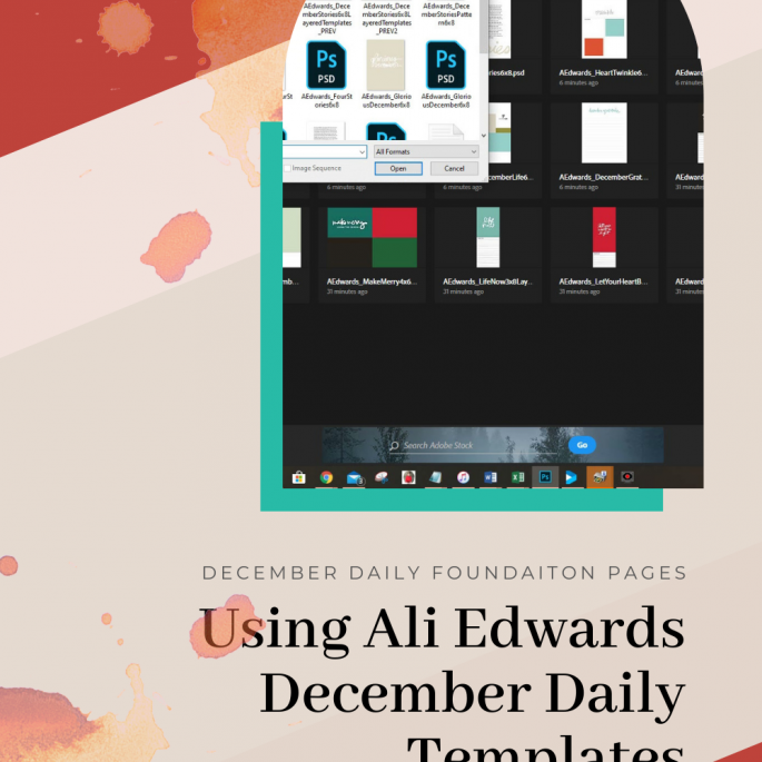 December Daily 2020 Ways To Use Ali Edwards Templates In Hybrid Layouts