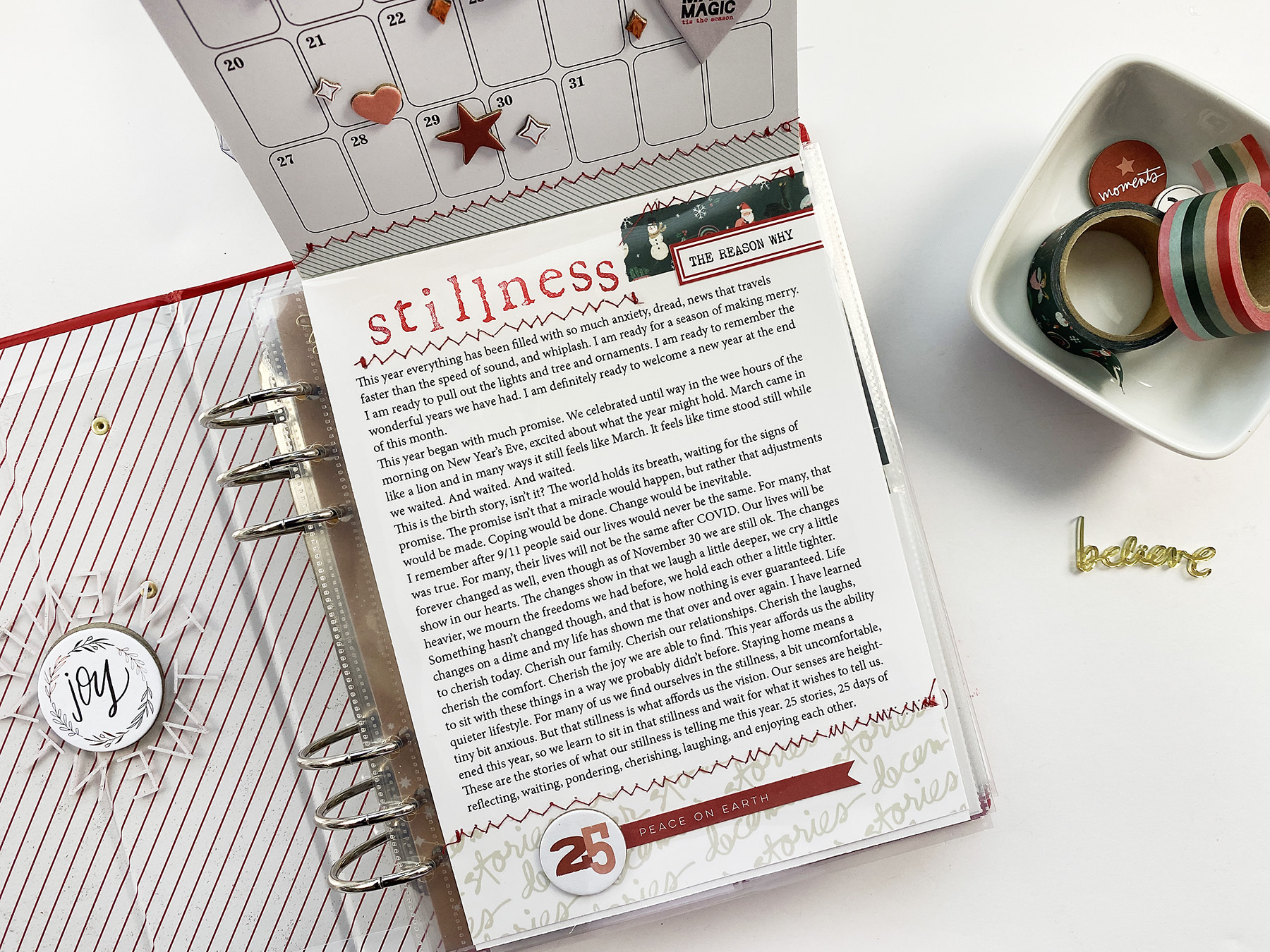 Theresa Moxley December Daily 2020 | My Reason Why Plus Days 1 Thru 3