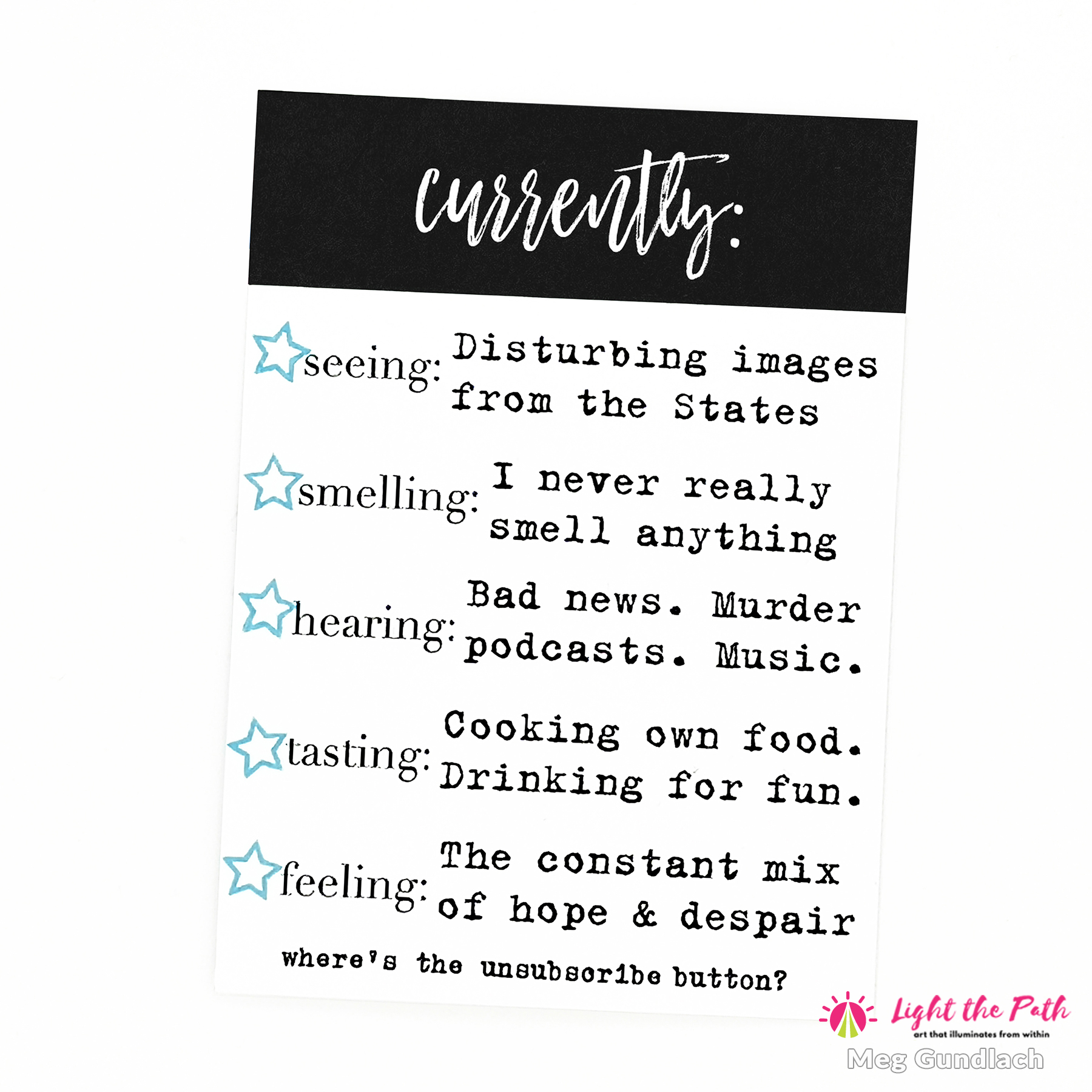 Light The Path 2021 Design Team Meg Gundlach 5 Senses