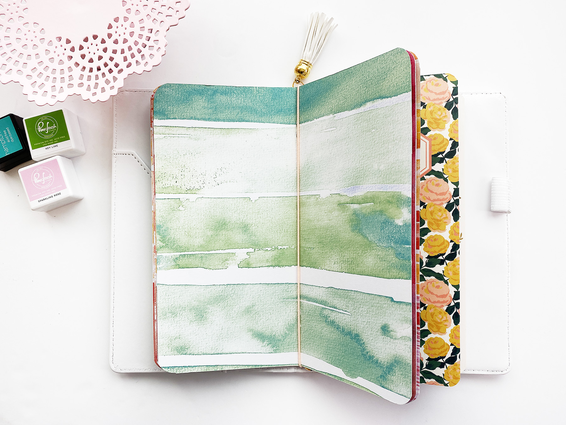 Art Journal With Me | How To Create a Simple Art Journal Using Scrapbook Paper