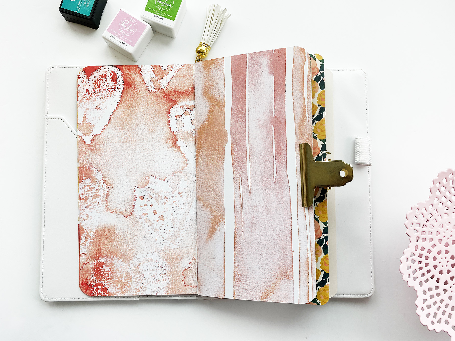 Art Journal With Me | How To Create a Simple Art Journal Using Scrapbook Paper