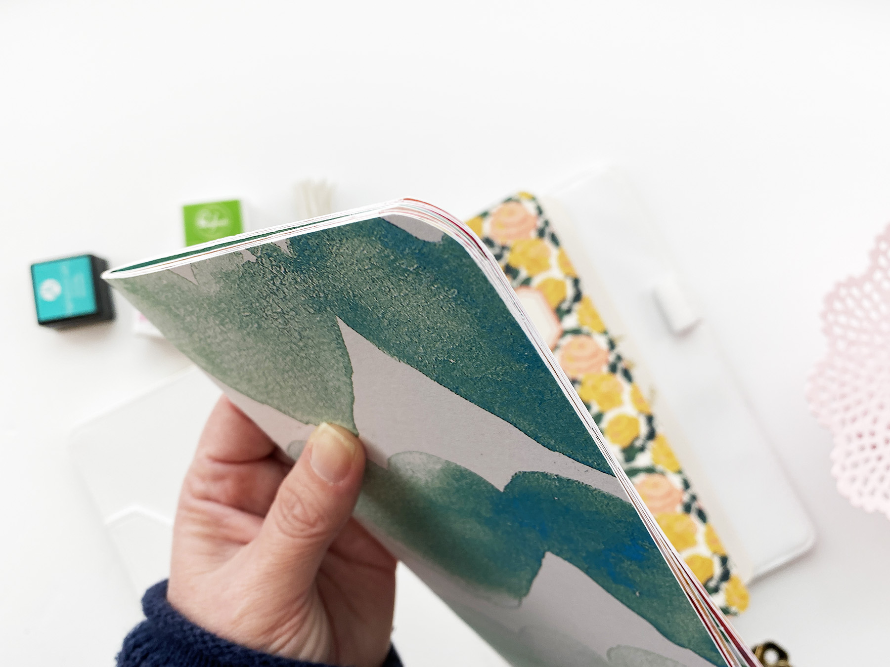 Art Journal With Me | How To Create a Simple Art Journal Using Scrapbook Paper