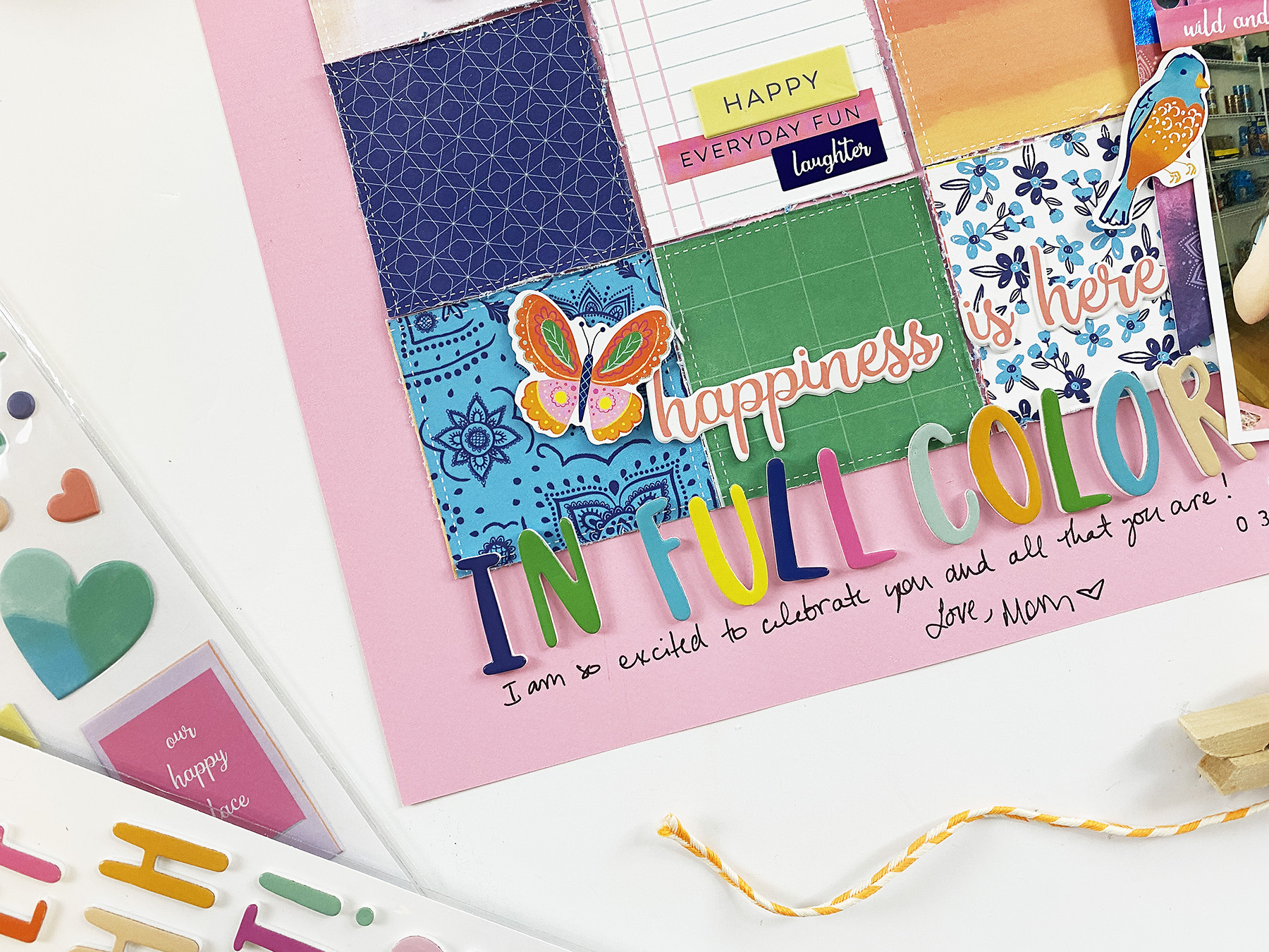 Kids Scrapbook Layout | Natalie Edition In Full Color