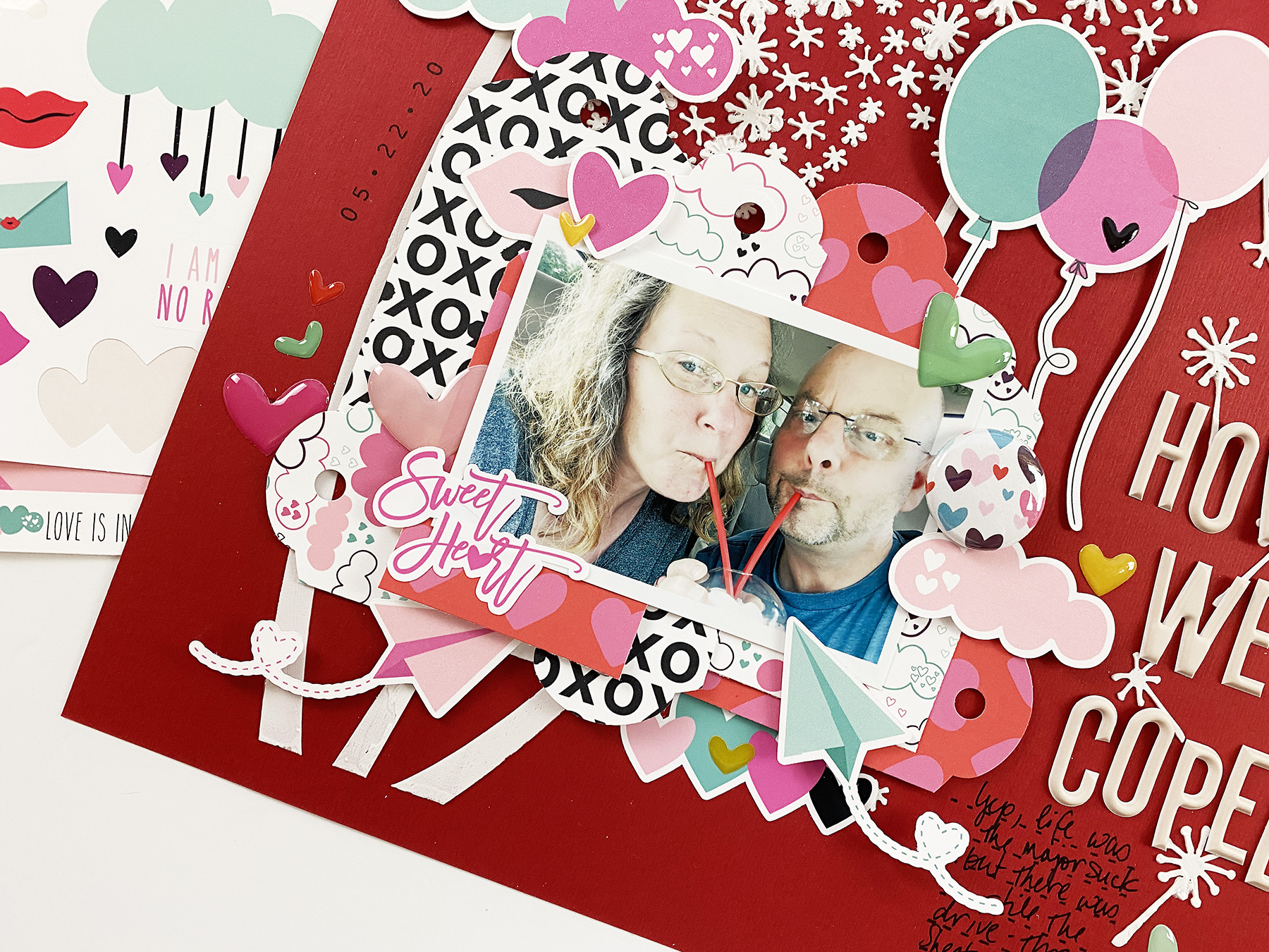 Theresa Moxley Valentines Day Inspired Layout | How We Coped
