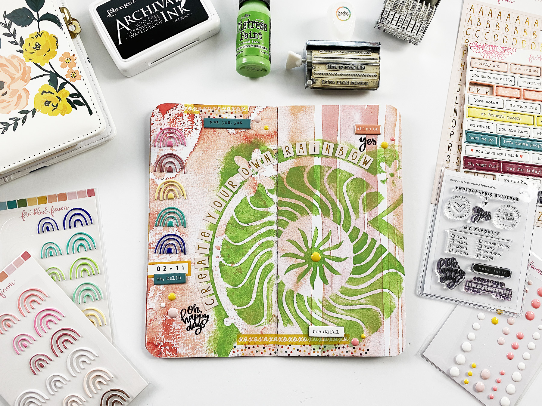 Art Journal With Me | Create Your Own Rainbow