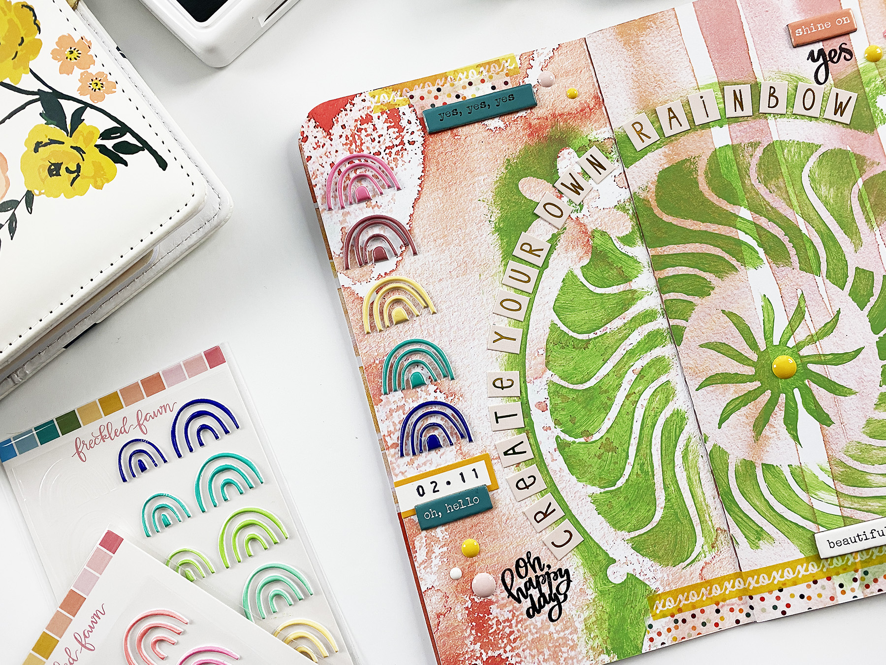 Art Journal With Me | Create Your Own Rainbow