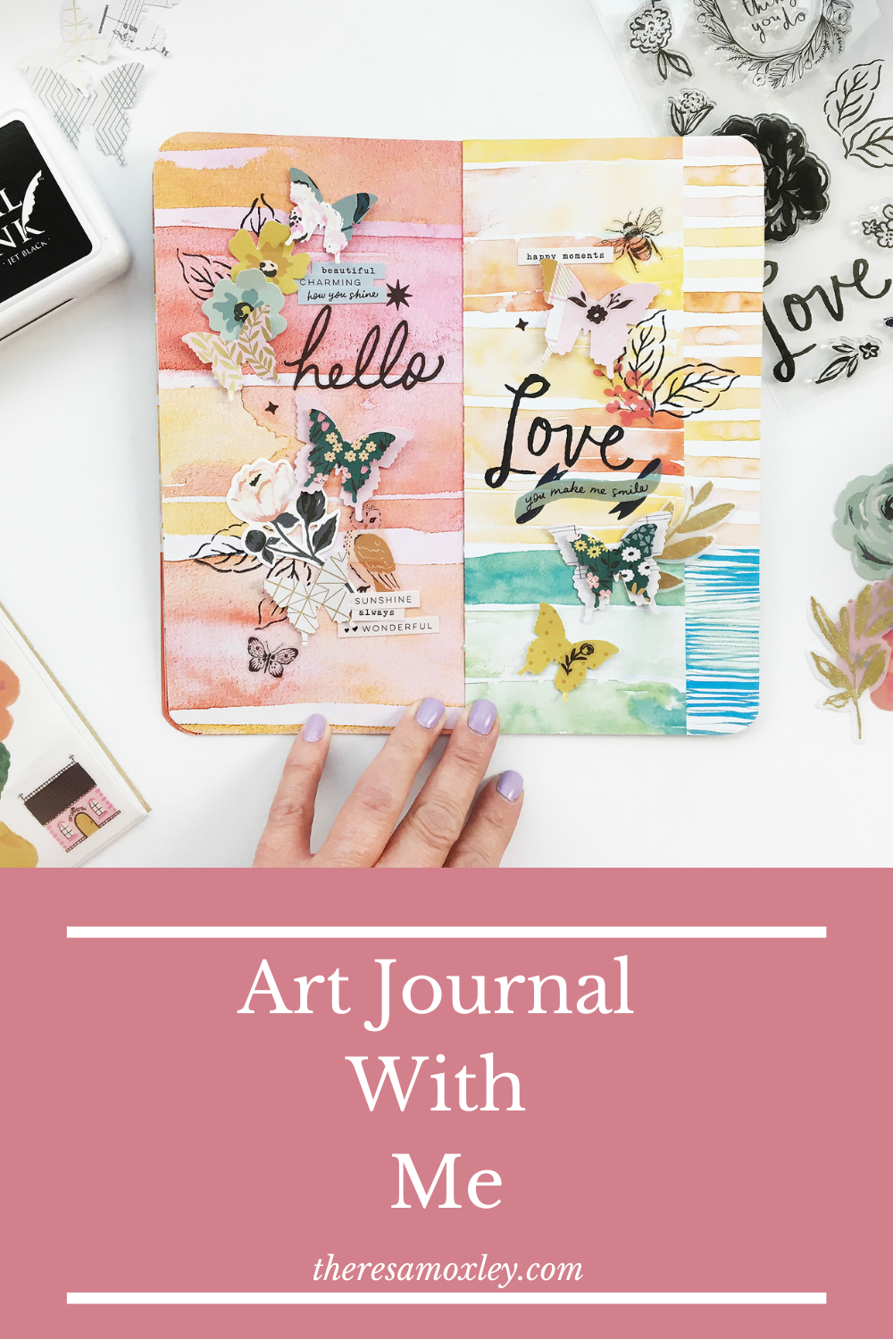 Art Journal With Me | Hello Love ft Maggie Holmes Marigold