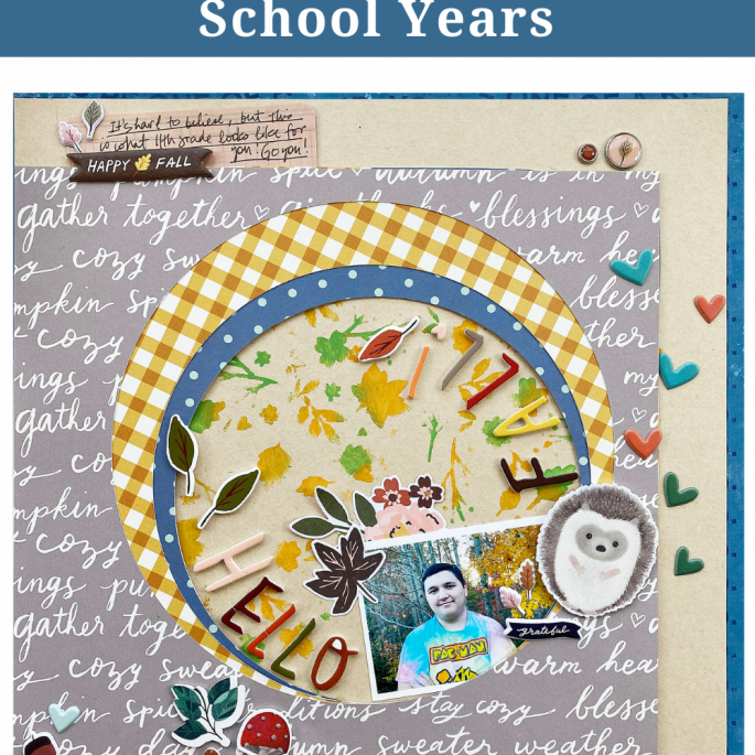 Theresa Moxley Traditional Scrapbook Layout | Hello Fall ft Simple Stories Cozy Days