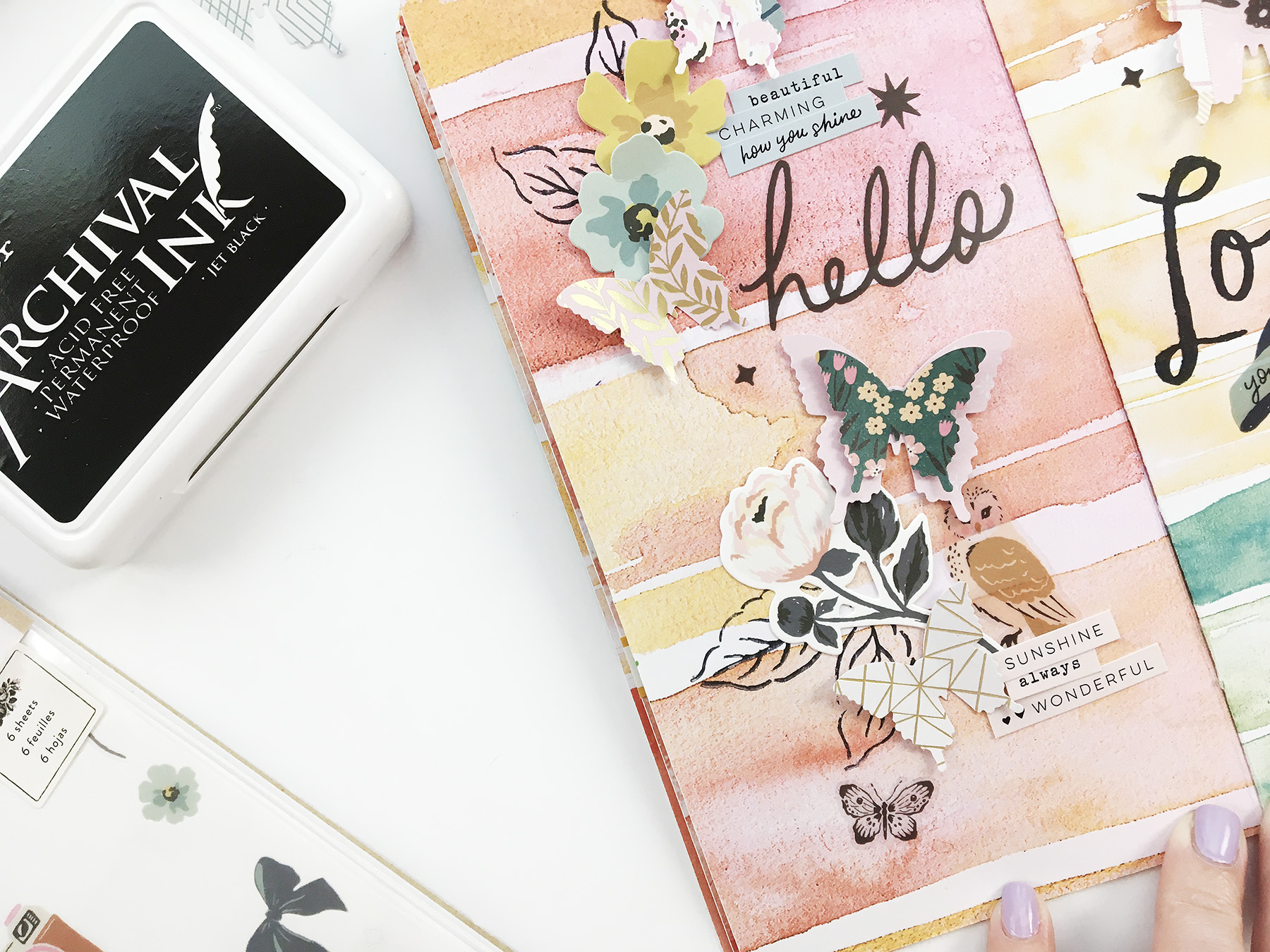 Art Journal With Me | Hello Love ft Maggie Holmes Marigold