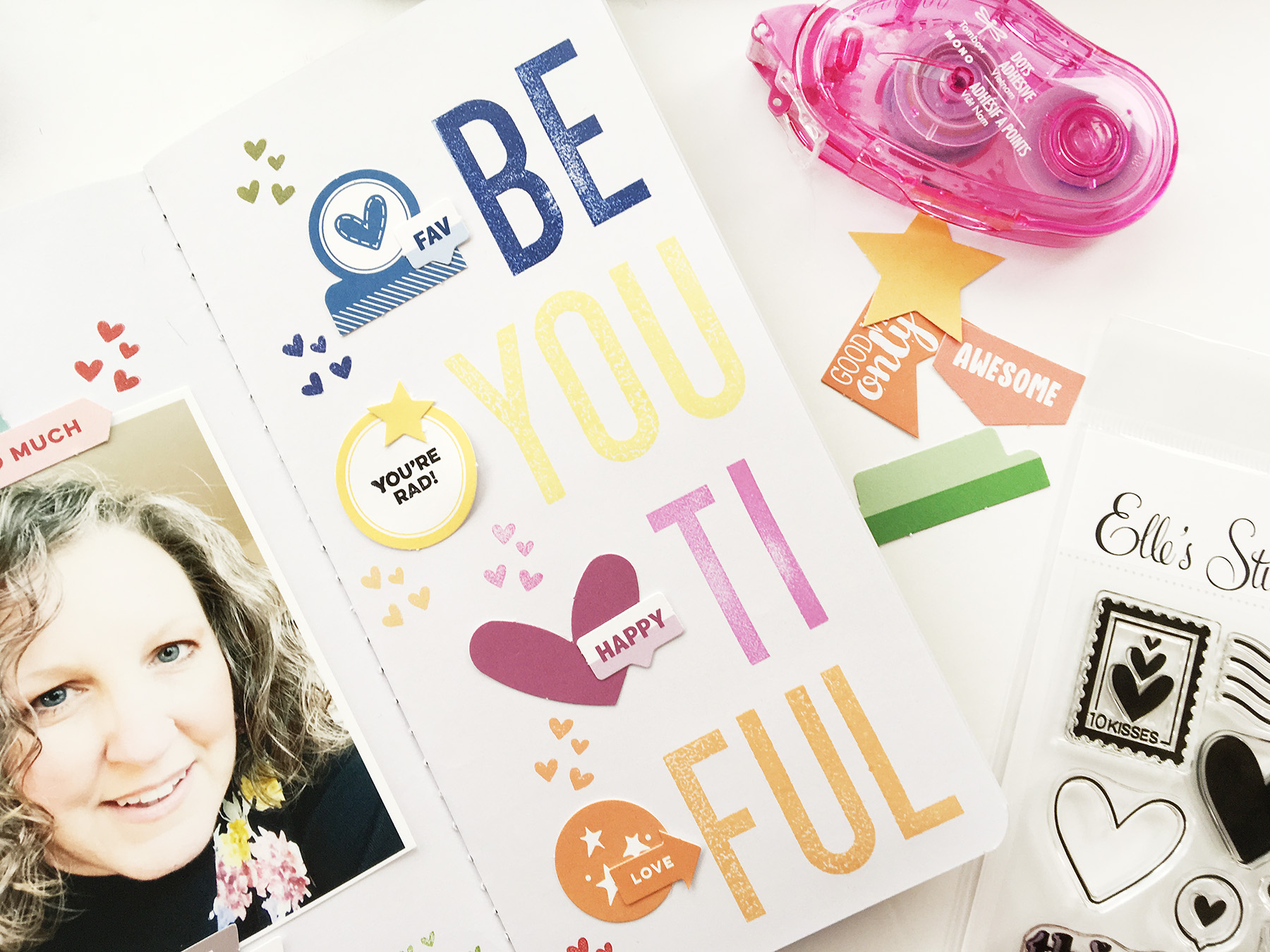 Theresa Moxley Travelers Notebook Layout | BeYouTiFul ft Elles Studio