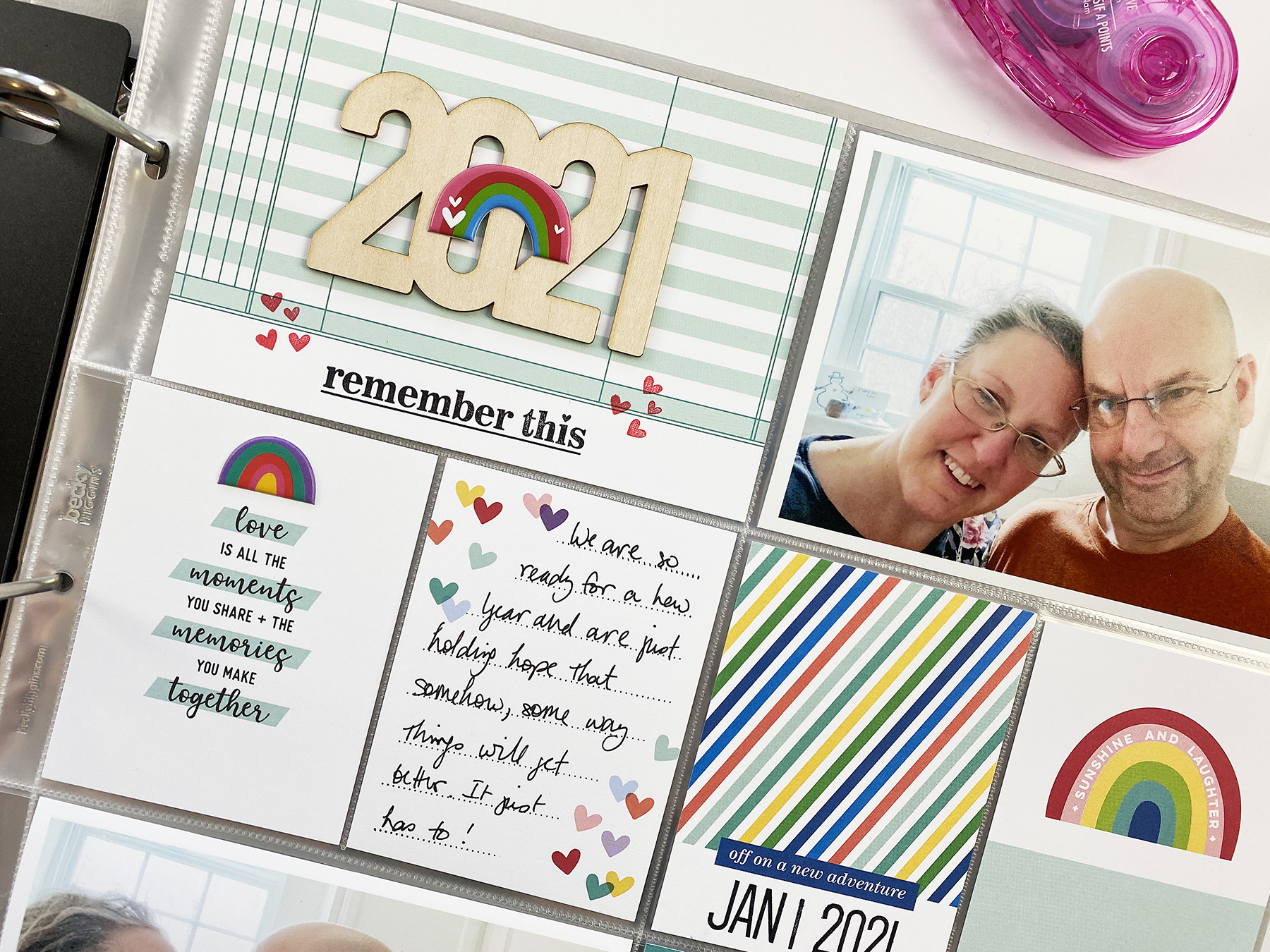 Theresa Moxley Project Life 2021 | Introduction Page ft Elles Studio