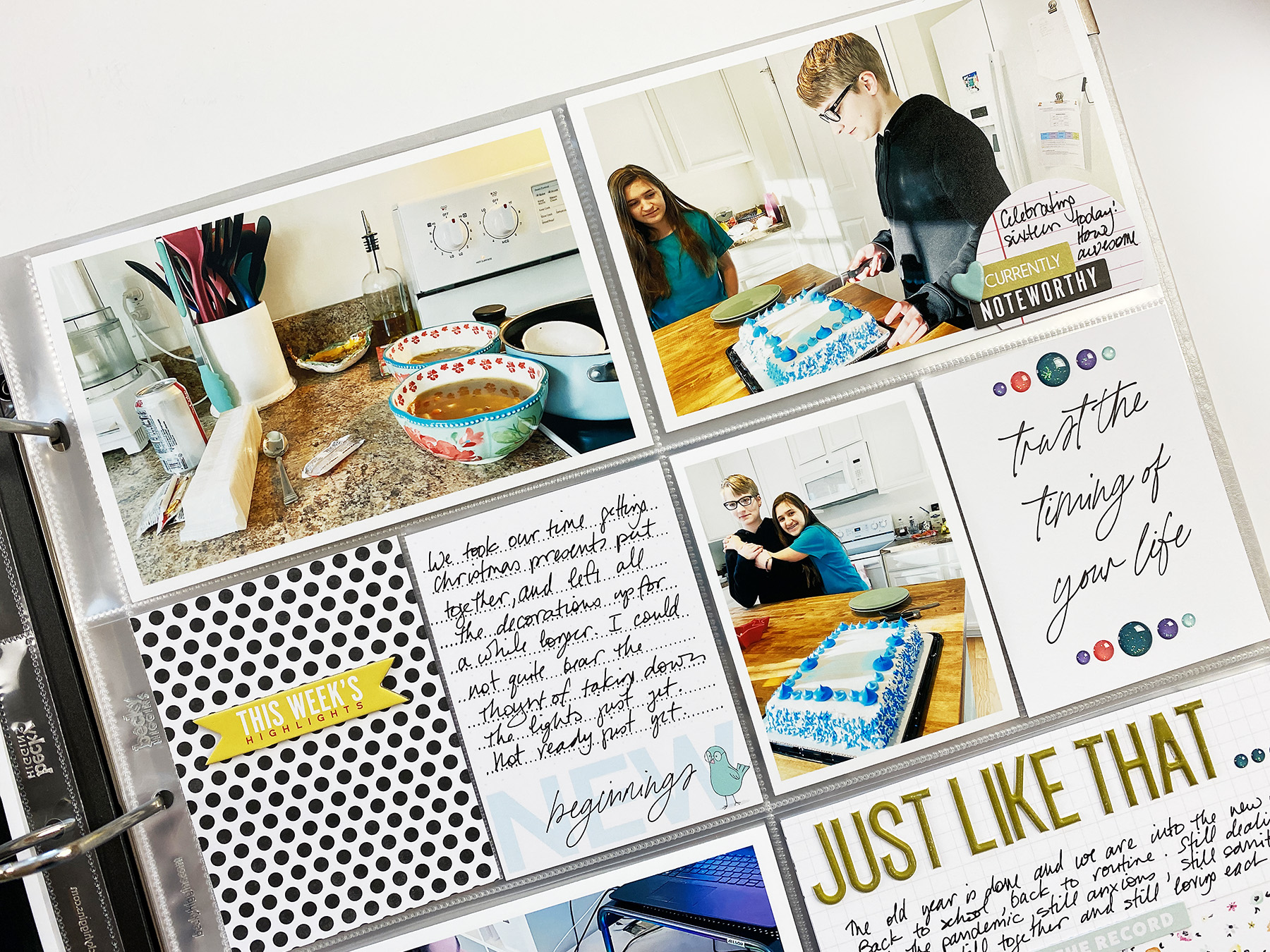 Theresa Moxley Project Life 2021 | January Bi Monthly 01 ft. Cocoa Daisy