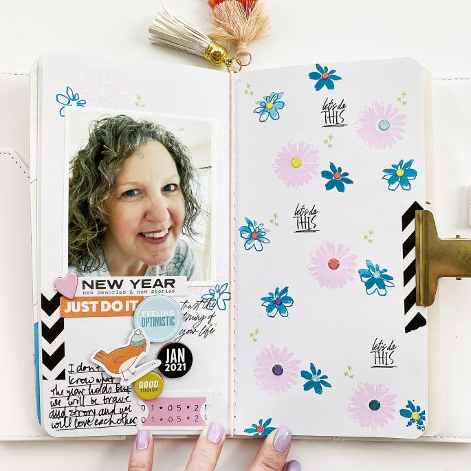 Travelers Notebook Layout | Lets Do This ft. Cocoa Daisy New Chapter Kit