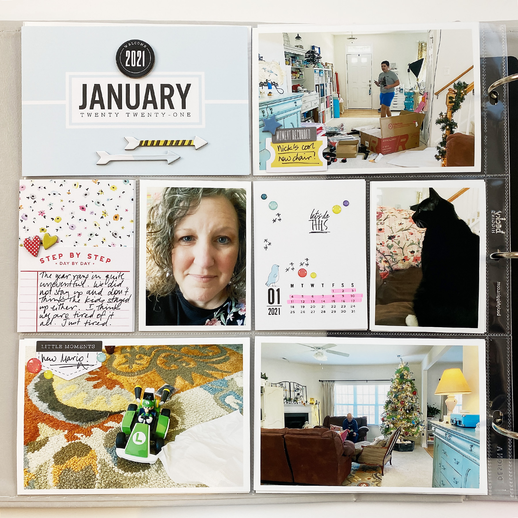 Theresa Moxley Project Life 2021 | January Bi Monthly 01 ft. Cocoa Daisy