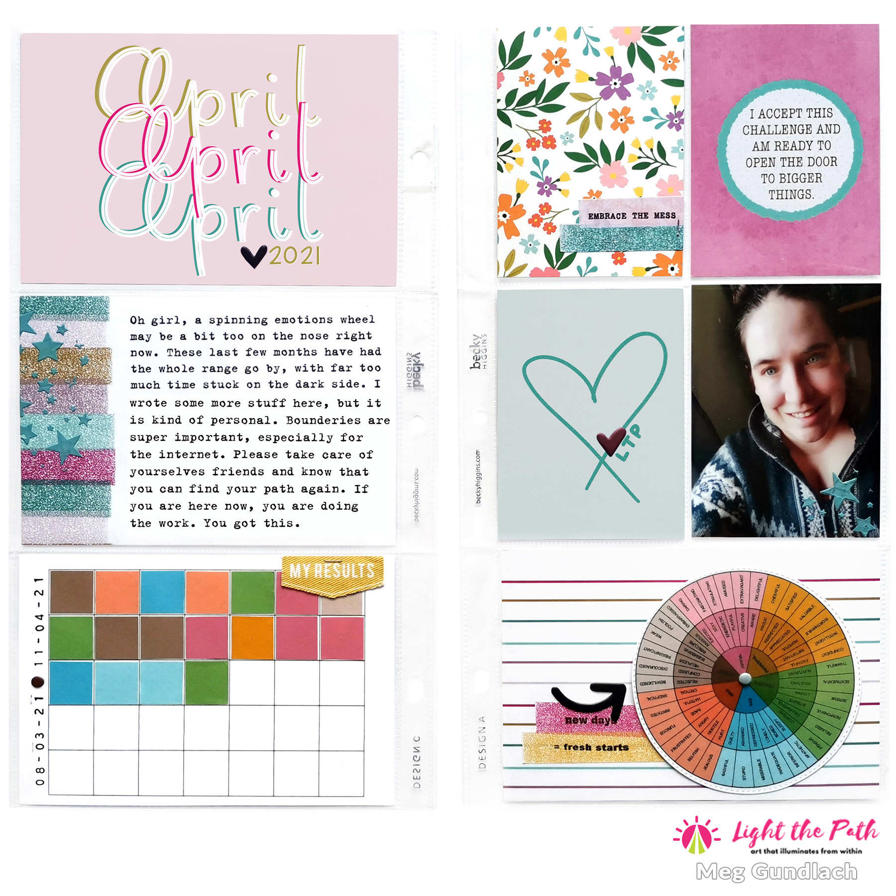 Light The Path Design Team 2021 Meg Gundlach | April Prompt Honor Your Emotions