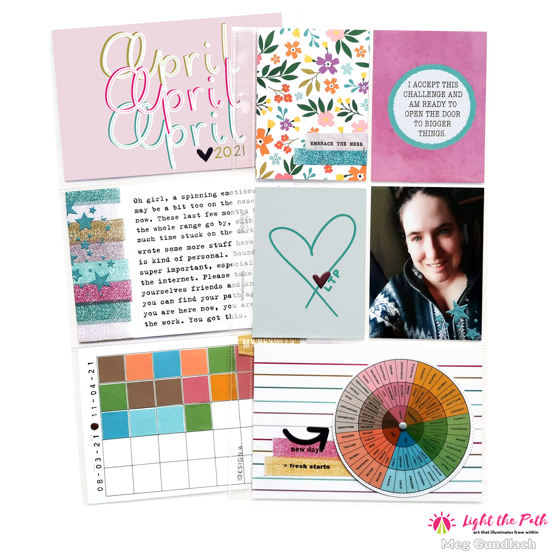 Light The Path Design Team 2021 Meg Gundlach | April Prompt Honor Your Emotions