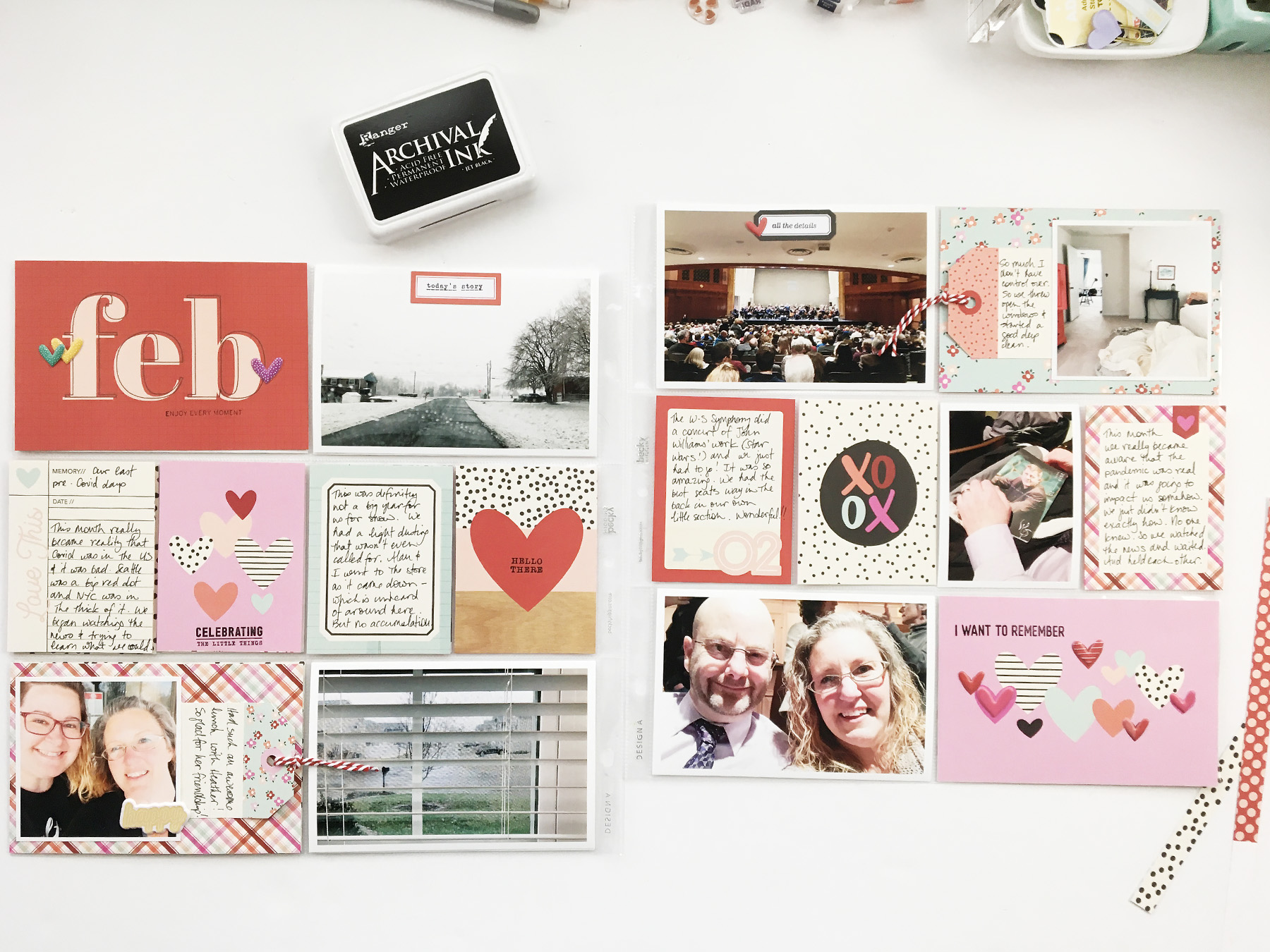 Project Life 2020 | February Monthly Layout ft Simple Stories
