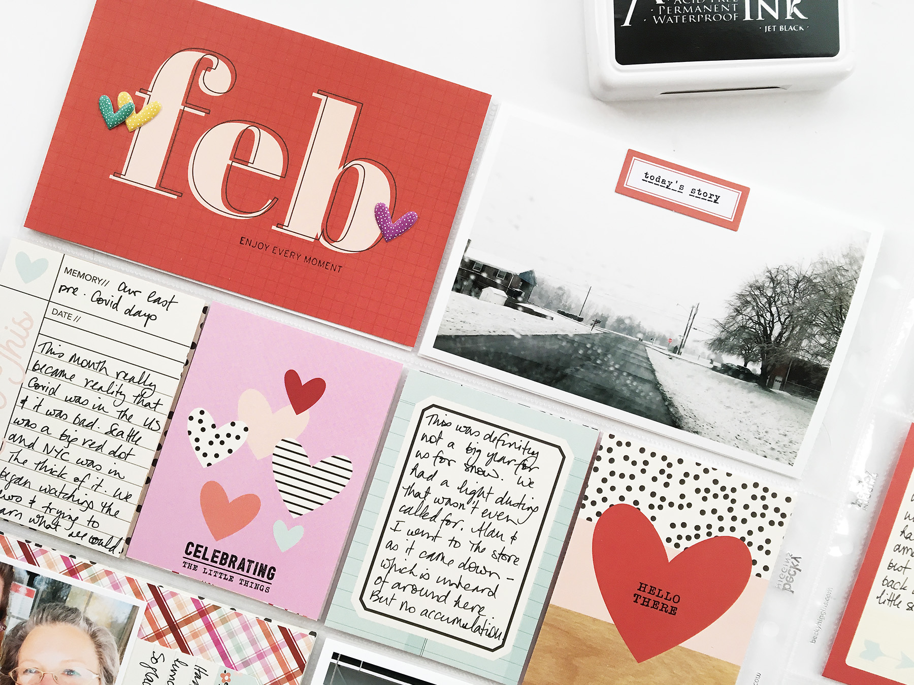 Project Life 2020 | February Monthly Layout ft Simple Stories