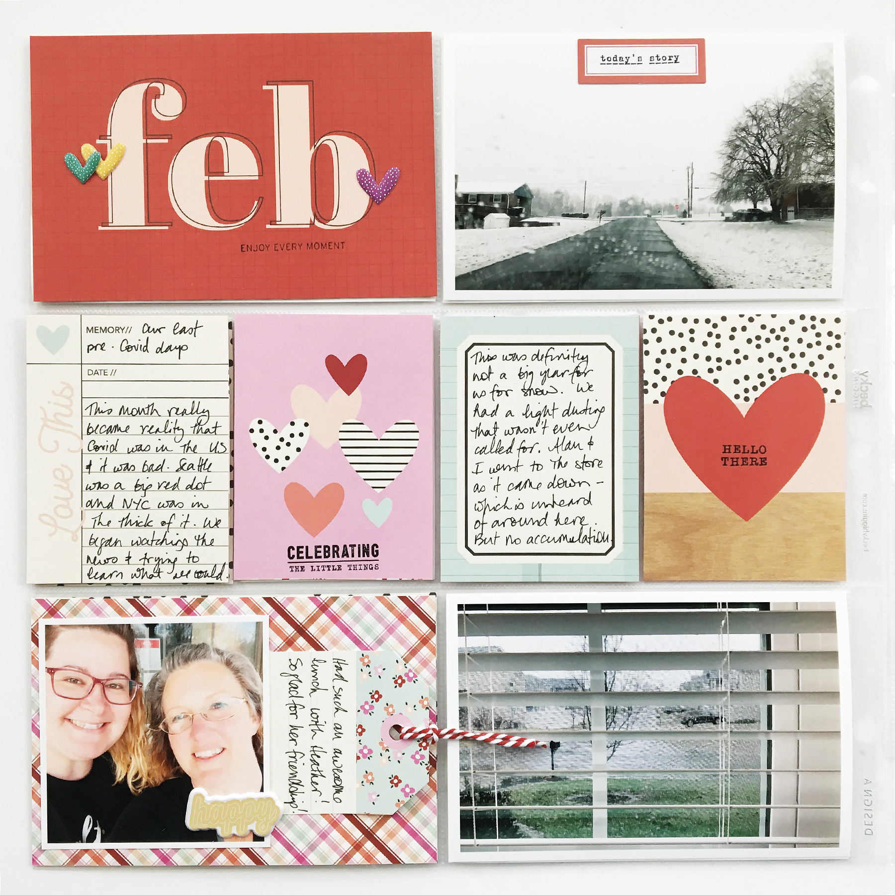 Project Life 2020 | February Monthly Layout ft Simple Stories