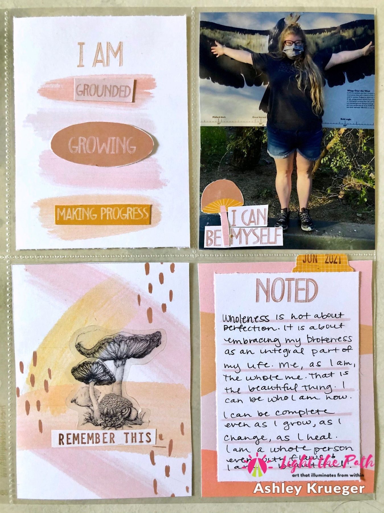 Light the Path 2021 Design Team Ashley Krueger June One Beautiful Thing Pocket Page