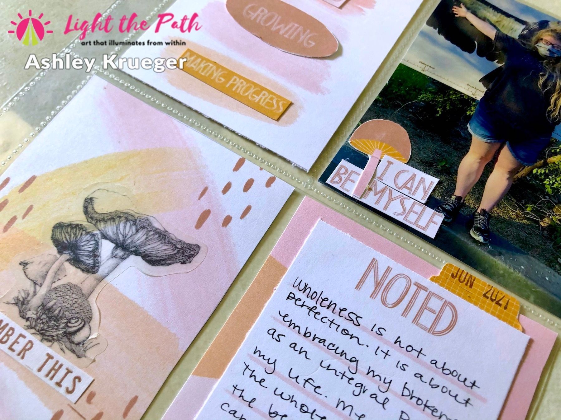 Light the Path 2021 Design Team Ashley Krueger June One Beautiful Thing Pocket Page