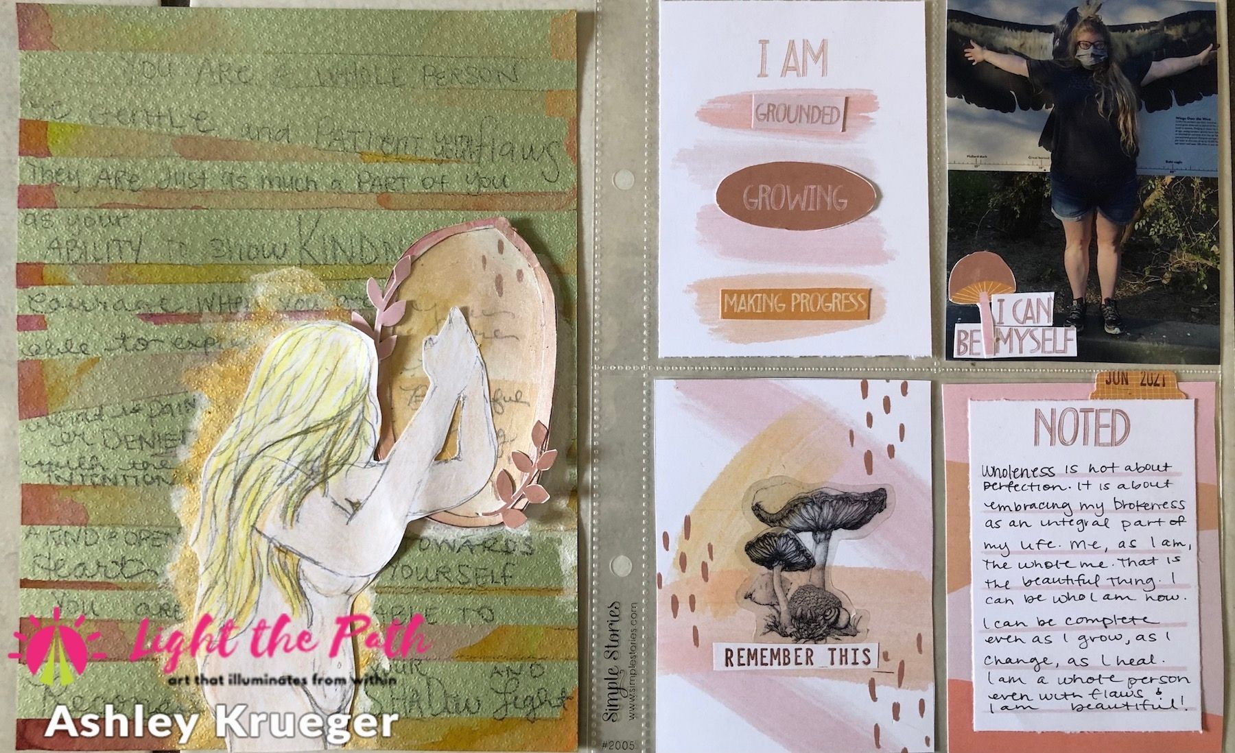 Light the Path 2021 Design Team Ashley Krueger June One Beautiful Thing Project Spread