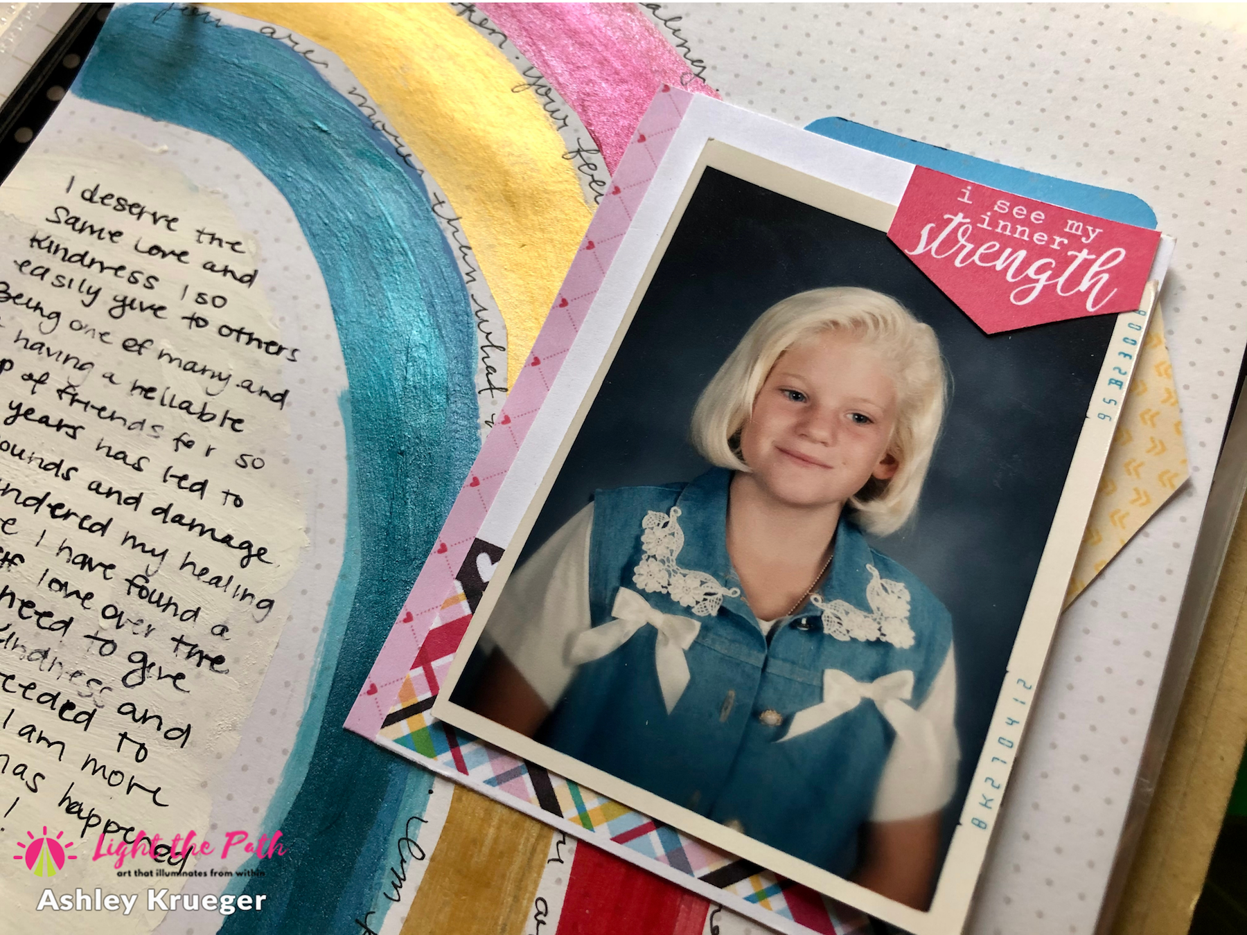 Light The Path 2021 Design Team Ashley Krueger July Inner Child Art Journal