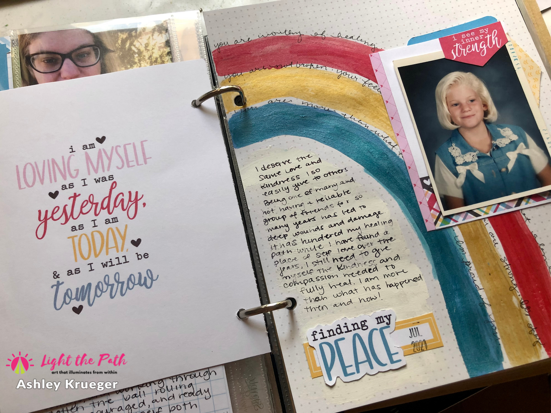Light The Path 2021 Design Team Ashley Krueger July Inner Child Art Journal