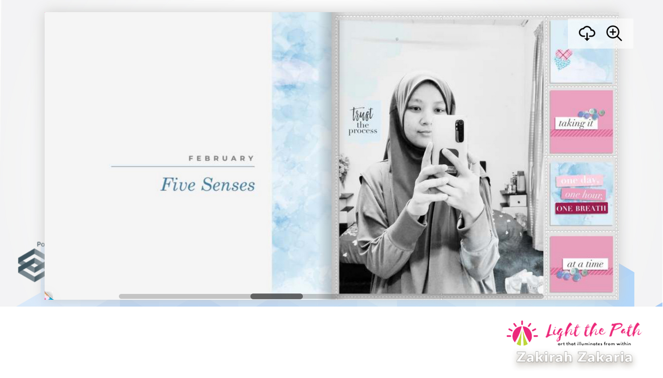 Light The Path Design Team Member Zakirah Zakaria LTP Album Progress Sharing