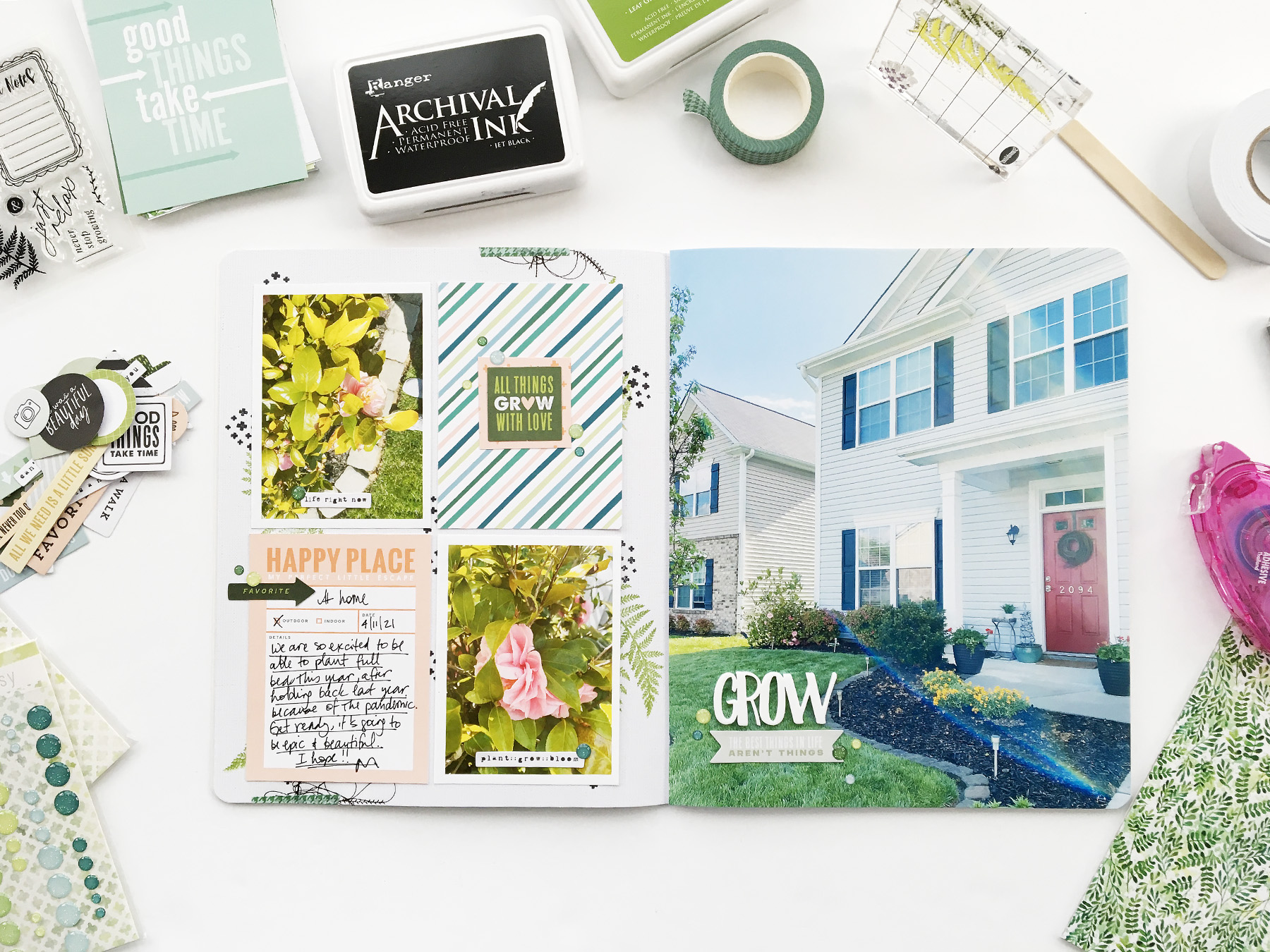 Theresa Moxley Storyline Album Layout | Grow