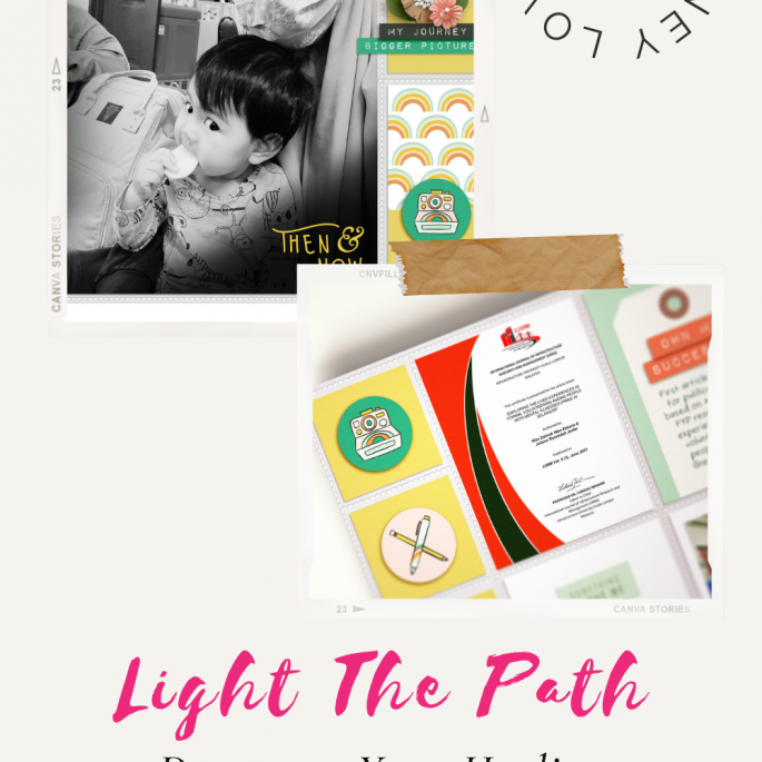 Light the Path 2021 Design Team Zakirah Zakaria | Then and Now