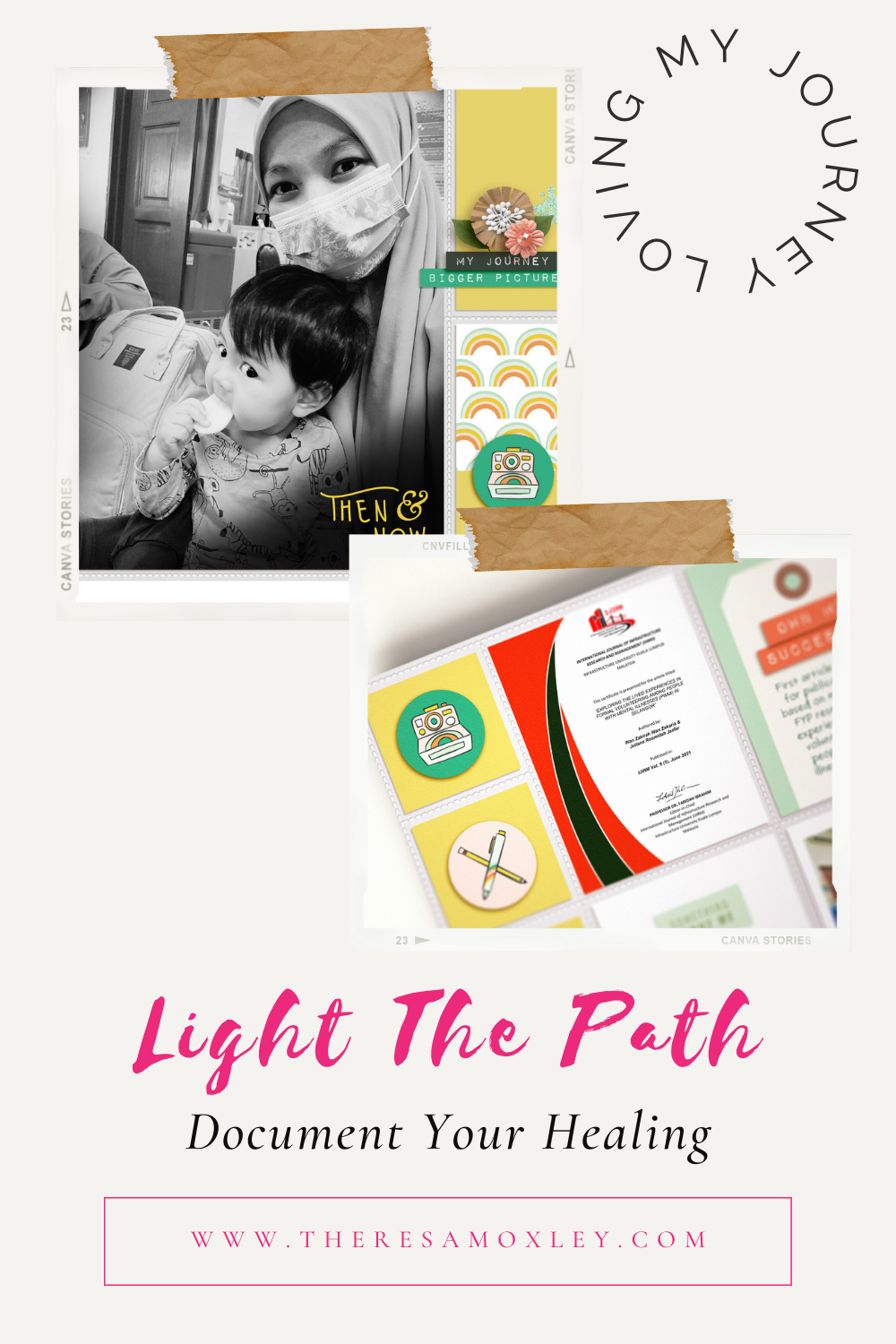 Light the Path 2021 Design Team Zakirah Zakaria | Then and Now
