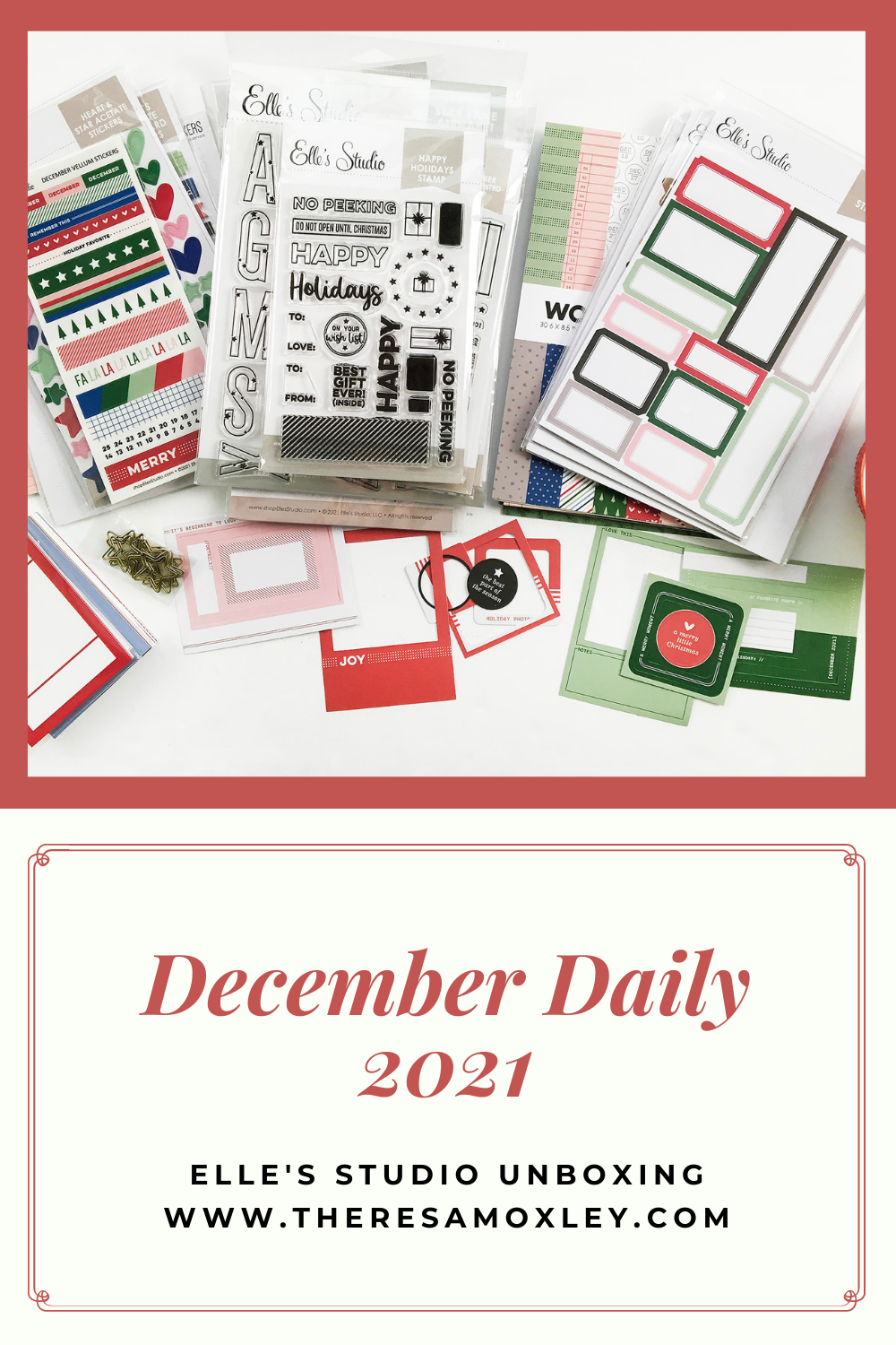 December Daily 2021 | Elles Studio Document December Unboxing