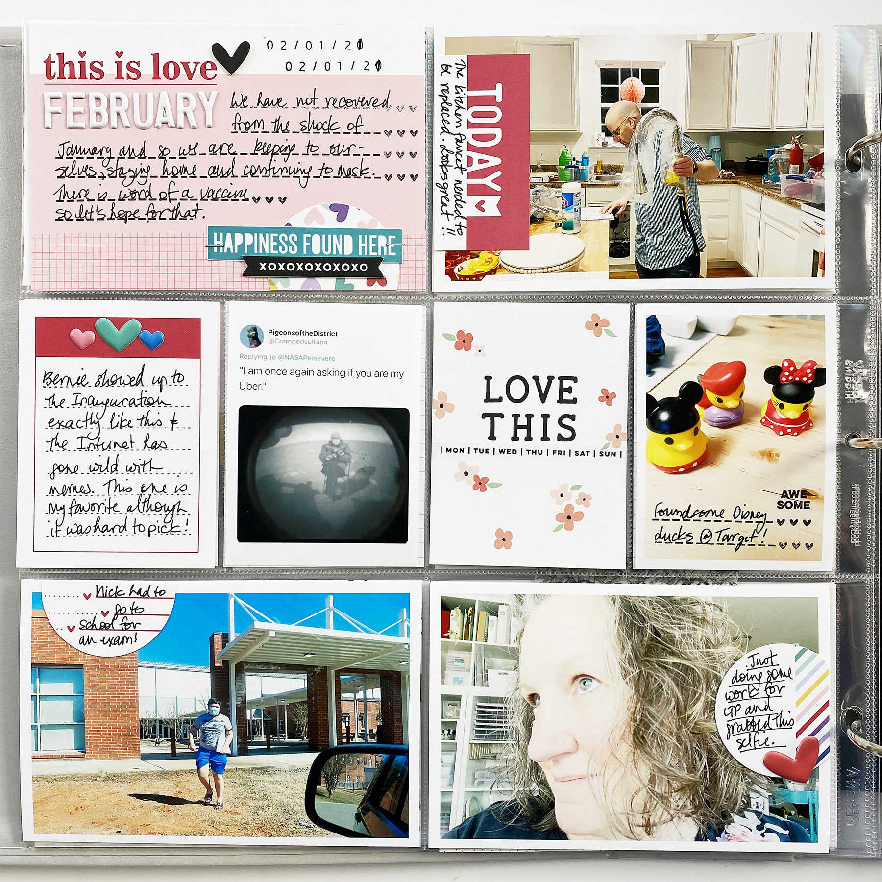 Project Life 2021 February Monthly Layout Ft. Elles Studio