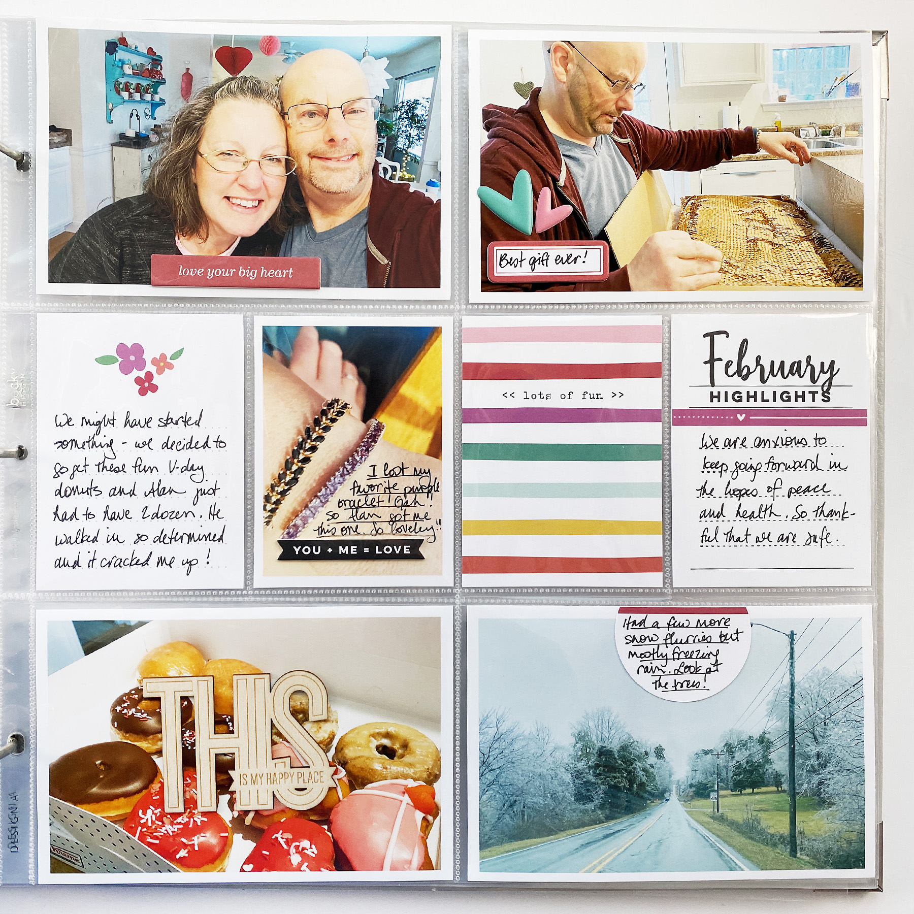 Project Life 2021 February Monthly Layout Ft. Elles Studio