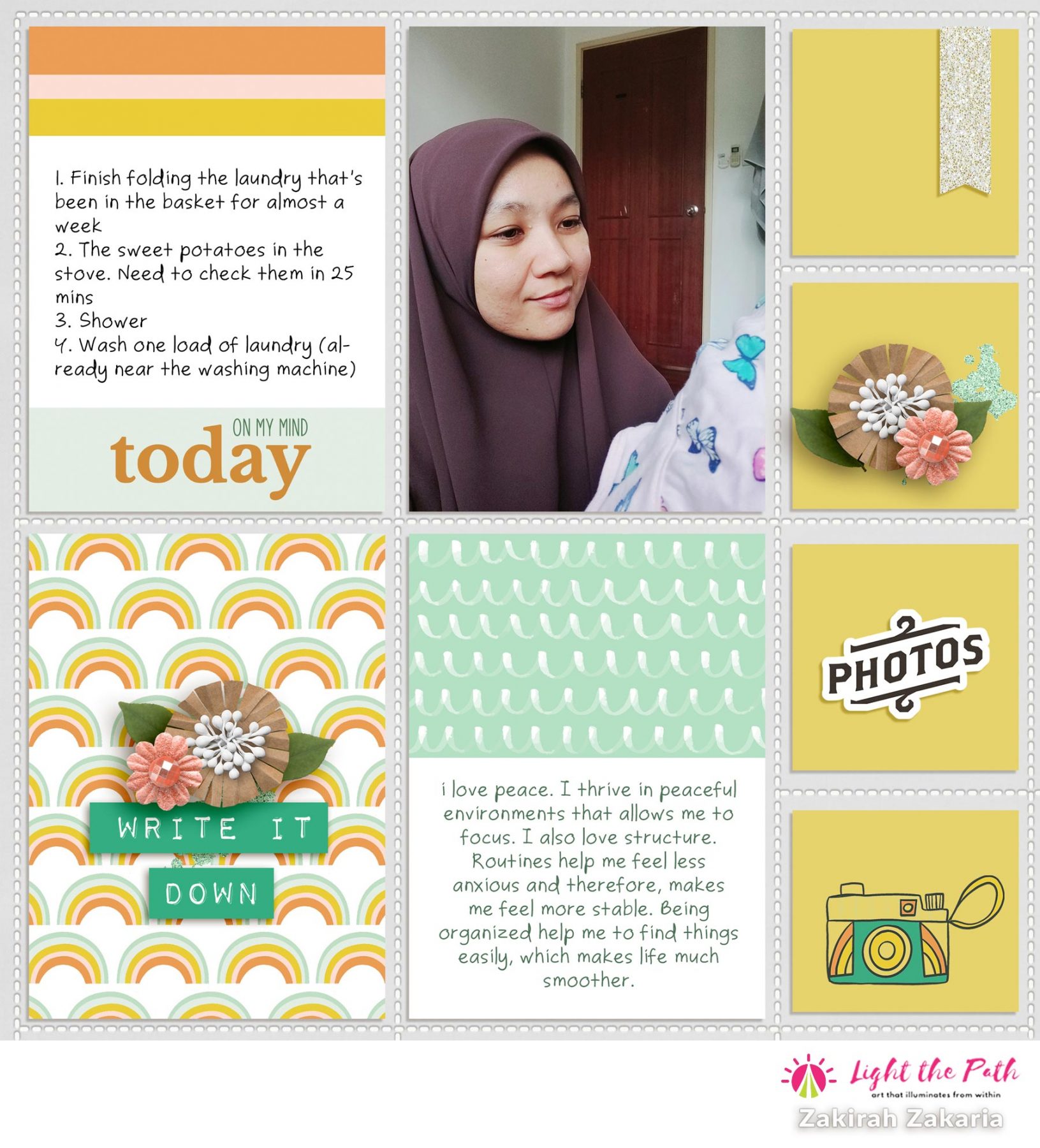 Light the Path 2021 Design Team Zakirah Zakaria | Then & Now